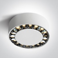 THUIN PL 6W/12W/20W/24W Stropní přisazené bodové buňkové svítidlo, těleso kov, povrch bílá/černá, LED 6W/480lm, 12W/960lm, 20W/1600lm, 24W/1900lm, teplá 3000K, Ra90, vyzař. úhel 38°, 230V, IP20, tř.1, rozměry dle typu.