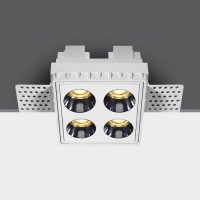 LOVAN BI SQ 10W bezrámečkový Stropní podhledové, bezrámečkové, bodové, Darklight, svítidlo, těleso kov, povrch bílá, LED 10W, 700lm, teplá 3000K, vyzař. úhel 38°, Ra90, 230V, IP20, tř.2, rozměry 70x60x70mm.