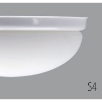 ALMA 2 Stropní svítidlo oválné, základna kov, povrch chrom lesk/mosaz lesk zlatá/chrom mat/bílá, difuzor sklo triplex opál, pro žárovku 60W/100W, nebo LED, 230V, IP41, zař.tř.1, 370x225x140mm