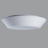 CRATER 5 Stropní svítidlo, základna kov, povrch bílá, difuzor sklo opál mat, pro žárovku E27, nebo LED 230V, do koupelny IP43, tř.2, "F" rozměry d=490mm, h=115mm
