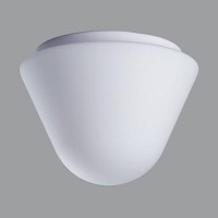 DRACO 2 Stropní svítidlo, základna kov nebo polykarbonát, povrch bílá, difuzor sklo triplex opál mat, G24q-1,2,3, G24d-1,2,3, E27, 230V, do koupelnyIP43, rozměry d=280mm, h=210mm
