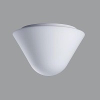 DRACO 3 Stropní svítidlo, základna kov nebo polykarbonát, povrch bílá, difuzor sklo triplex opál mat, E27, G24q-2,3, G24d-2,3, 230V, do koupelny IP43, rozměry d=350mm, h=230mm