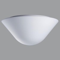 DRACO 5 Stropní svítidlo, základna kov, povrch bílá, difuzor sklo triplex opál mat, E27, 2G10, 2GX13, GX24q-3,4, 230V, stmív. 1-10V nebo DALI, do koupelny IP43, rozměry d=490, h=230mm
