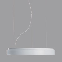 DELIA L4 D=650MM Závěsné svítidlo, základna kov, povrch bílá, difuzor plast PMMA opál, pro žárovku 4x30W, E27 neboLED, stmív 1-10V nebo DALI, 230V, IP41, tř.1, d=650mm, h=85mm, závěs l=1000mm, lze zkrátit