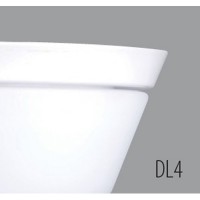  Nástěnné svítidlo, základna kov, povrch bílá, límec bílá, nerez leštěná, broušená nerez, difuzor sklo triplex opál mat, pro žárovku 60W, nebo LED, 230V, do koupelny IP43, 370x200x200mm