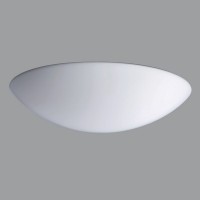 AURA 5, HF senzor pohybu, IP43, d=490mm Stropní svítidlo, HF senzor pohybu dosah 8m, záběr 150°, čas 10s-10min, soumrak, základna kov, povrch bílá, difuzor sklo triplex opál, LED,28W/36W neutrální 4000K, teplá 3000K,230V,zvýšené krytí IP43,tř.1, "F", d=490mm,h=130mm