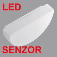 NARA LED senzor HF Nástěnné svítidlo, senzor pohybu HF, záběr 150°, dosah 8m, čas sepnutí 5s-5min, základna kov, povrch bílá, difuzor sklo triplex opál, LED 15W/20W, teplá 3000K/neutrální 4000K, 230V, zvýšené krytí IP43, tř.2, rozměry dle typu,