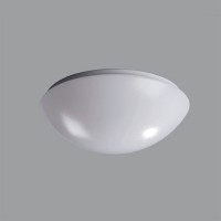 TITAN 1A LED Stropní svítidlo, základna kov, povrch bílá, difuzor plast polykarbonát nebo PMMA opál, LED 8W/11W, 970lm/1010lm, 1290lm/1350lm, teplá 3000K- neutrální 4000K, 230V, do koupelny IP54, 1N, tř.1, d=220mm, h=100mm.
