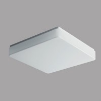 TILIA 2A, IP54, 360x360mm Stropní svítidlo, základna kov, povrch bílá, difuzor plast opál, pro žárovku E27, nebo LED, 230V, do koupelny IP54, rozměry 360x360mm, h=70mm, úchyt stínítka klapky