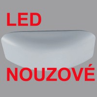 IMAGO LED NOUZOVÉ Stropní svítidlo, SA-běžné i nouzové svítidlo, doba trvání 3h, základna kov, povrch šedá, difuzor plast polykarbonát/PMMA opál, LED 40W/49W, teplá 3000K/neutrální 4000K, 230V, zvýš krytí IP44, IK10, tř.1, 670x360x145mm.