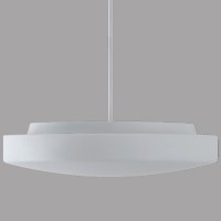 EDNA P5 LED D=490MM Závěsné svítidlo, materiál kov, povrch bílá, stínítko sklo opál, LED 29W/36W, 3880lm/4050lm, 4850lm/5070lm, teplá 3000K- neutrální 4000K, 230V, IP41, tř.2, rozměry d=490mm, tyčový závěs dle typu.