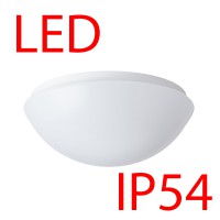 TITAN 1A LED-1L12C03KN32 IP54 9W Stropní, přisazené svítidlo, základna kov, povrch bílá, difuzor PC/PMMA opál, LED 9W, 1080lm/1140lm, teplá 3000K/neutrální 4000K, 230V, do koupelny IP54, IK10, tř.1, rozměry d=220mm, h=100mm