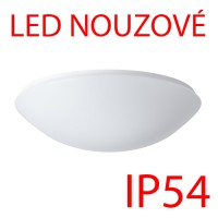 TITAN 2 LED-1L16C07KN83 NOUZOVÉ IP54 28W Nouzové svítidlo, SA - výdrž 3h, základna kov, povrch bílá, difuzor PC/PMMA opál, LED 28W, 3690lm/3890lm, teplá 3000K/neutrální 4000K, 230V, zvýšené krytí IP54, IK10, tř.1, d=400mm, h=115mm