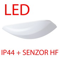 IMAGO LED-2L32C07NU45 IP44 38W/49W senzor HF Stropní, přisazené svítidlo, senzor HF CORRIDOR, záběr 150°, dosah 8m, čas 10s-10min, základna kov bílá, difuzor PC/PMMA opál, LED 38W/49W, teplá 3000K/neutrální 4000K, stmív DALI, 230V, zvýš krytí IP44, IK10, tř.1, 145x360x670mm