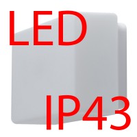 JENA 2 LED-2L27C03U9/038 17W IP43 Stropní, přisazené svítidlo, základna kov, povrch bílá, difuzor sklo triplex opál, LED 17W, 2120lm/2240lm, teplá 3000K/neutrální 4000K, 230V, do koupelny IP43, tř.1, rozměry 105x170x340mm