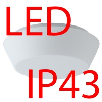 CRATER 2, LED-1L12B07K53/052 9W/11W IP43 Stropní, přisazené svítidlo, základna kov, povrch bílá, difuzor sklo triplex opál, LED 9W/11W, teplá 3000K/neutrální 4000K, stmív DALI, 230V, do koupelny IP43, d=280mm, h=100mm