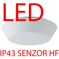 CRATER 3 LED-1L14C03K64/053 IP43 15W/20W senzor HF Stropní svítidlo, senzor HF, záběr 150°, dosah 8m, čas 10s-10min, základna kov bílá, difuzor sklo opál, LED 15W/20W, teplá 3000K/neutrální 4000K, 230V, zvýšené krytí IP43, tř.1, d=350mm, h=105mm