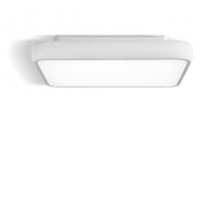 GRAPP CSQ Stropní přisazené svítidlo, těleso hliníkl, povrch bílá/černá, difuzor plast, LED 38W/2490lm, 62W/4240lm, teplá 3000K, Ra80, 230V, IP20, tvar čtverec, rozměry dle typu, svítí dolů