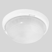  Stropní LED svítidlo, materiál kov, barva bílá, difuzor sklo, 10W, 42xLED, studená bílá / teplá, 880lm/850lm, 120°, 230V, zvýšené krytí IP44, rozměry d=240mm, h=83mm.