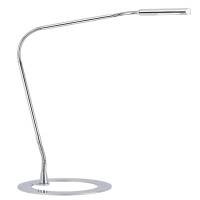 SNAKE LED Stolní lampa, flexibilní rameno husí krk, těleso kov povrch chrom lesk, nebo chrom mat, LED 1x3W, vč trafa 230V/700mA na zásuvkové vidlici, IP20, d=250mm, h=750mm, s vypínačem