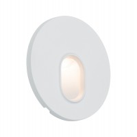 LENGIS LED 1,7W R Vestavné svítidlo do stěny kruhové, materiál plast, bílá, LED 1,7W, teplá 2700K, 110lm, 230V, IP20, tř.2, d=78mm, h=35mm, svítí dolů, montáž do KU68