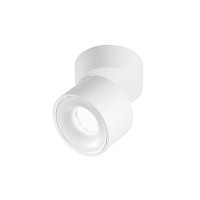 BEELITZ II Stropní přisazené bodové svítidlo, výklopné +-90°, těleso kov, povrch bílá mat/černá mat, LED 15W, 900lm, CCT 3000K-4000K-6000K, 230V, IP20, rozměry d=105mm, h=105mm.
