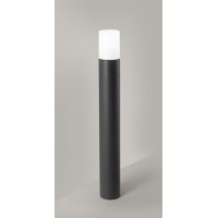 BERSEN F Sloupkové svítidlo, těleso hliník, povrch černá grafitová, difuzor plast opál, pro žárovku 1x40W, E27, 230V, IP54, rozměry dle typu.