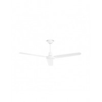 BOHLEN Stropní ventilátor, základna kov, povrch bílá, 3 kovové lopatky bílá, 3 rychlosti, 230V, IP20, 57 dB, rozměry d=1400mm, h=305mm.