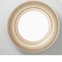 ZARAB PL 30W/40W CCT Stropní svítidlo, základna kov, povrch bílá mat/bílá mat a zlatá mat, dif. plast opál, LED 30W/2400lm, 40W/3200lm, přepín. CCT teplá 3000K-neutr 4000K, stmív., Ra90, 230V, IP20, tř.1, rozměry dle typu.
