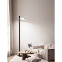 ZENON FL 24W CCT Stojací lampa, nast. směr svícení, těleso hliník, povrch černá/bílá, dif plast opál, LED 24W, 2160lm, dotyk CCT teplá 3000K-denní 6000K, stmívání, 230V, IP20, tř.3, rozměry 190x240mm, h=1790mm.