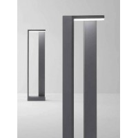 PEGU FL 10W IP65 Sloupkové svítidlo, těleso hliník, povrch černá antracit, dif. plast opál, LED 10W, 800lm, teplá 3000K, Ra80, 230V, IP65, tř.1, rozměry 150x600x55mm, svítí dolů.