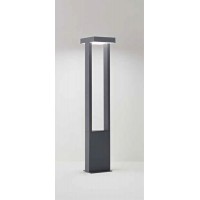 GODLO FL 14W IP65 Sloupkové svítidlo, těleso hliník, povrch černá antracit/sv. šedá, dif. plast opál, LED 14W, 1120lm, teplá 3000K, Ra80, 230V, IP65, tř.1, rozměry 120x140mm, h=650mm, svítí dolů.