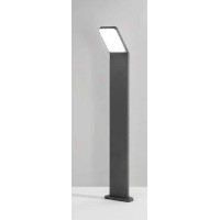 LUKTU FL 12W IP65 Sloupkové svítidlo, těleso hliník, povrch černá antracit/sv. šedá, dif. plast opál, LED 12W, 1050lm, teplá 3000K, Ra80, 230V, IP65, tř.1, rozměry h=900mm, svítí dolů.
