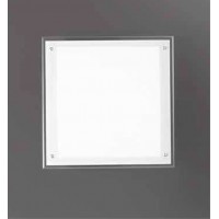 PETRYS PL 20W/30W/40W CCT Stropní svítidlo, základna kov, povrch chrom, dif. sklo opál lesk, LED 20W/1600lm, 30W/2400lm, 40W/3200lm,  přepín. CCT teplá 3000K-neutr 4000K, Ra80, 230V, IP20, tř.1, rozměry dle typu.