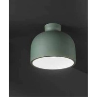 JAROS PL 1x40W E27 Stropní svítidlo, těleso kov, povrch vnější zelená/bílá, vnitřní bílá, pro žárovku 1x40W, E27, 230V, IP20, tř.2, rozměry d=220mm, h=190mm.