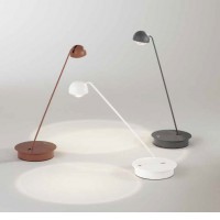 ZVIKY TL 7W CCT Stolní lampa, nast. směr svícení, těleso kov, povrch černá antracit/bílá/hnědá, dif sklo, LED 7W, 688lm, dotyk CCT přepín teplota teplá 3000K-6000K, stmív, Ra90, 230V, IP20, tř.3, rozměry d=60mm, h=470mm.