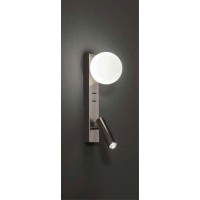 MATUSO WL 1x9W, G9 + LED 3W Nástěnné svítidlo, nast. směr svícení, těleso kov, povrch bílá/šedá/zlatá, dif sklo opál, pro žárovku 1x9W, G9, + LED 3W, 240lm, teplá 3000K, Ra90, IP20, tř.1, rozměry 280x45x125mm, vč. USB připojení.
