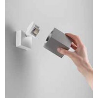 VESTAO SQ 1x35W GU10 Nástěnné svítidlo, čtvercové, nast. směr svícení, těleso kov, povrch bílá/černá, pro žárovku 1x35W, GU10, rozměry 60x60x95mm, stínítko SAMOSTANĚ