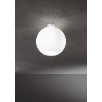 LAUCHSTAT PL 1x60W E27 Stropní svítidlo, základna kov, povrch bílá, difuzor sklo opál, pro žárovku 1x60W, E27, 230V, IP20, tř.1, rozměry d=300mm, h=310mm.