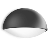 DUST nástěnné Nástěnné, svítidlo, exteriérové, venkovní, materiál hliník, povrch černá, difuzor plast opál, LED 1x3W, teplá 2700K, 270lm, 230V, IP44, tř.1, rozměry 178x120x90mm, svítí dolů