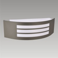 OBLO Nástěnné svítidlo venkovní, těleso kov, povrch tmavě šedá, difuzor plast, 1x15W, E27, 230V, IP44, 318x100mm