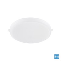 NIKO R Stropní vestavné svítidlo kruhové, těleso hliník, povrch bílá, difuzor opál, LED 8W/800lm, 13W/1300lm, 20W/2500lm, neutrální 4000K, 230V, IP65, tř.2, rozměry dle typu.