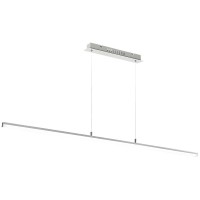 KARIL PENDANT LED 1X19,2W Závěsné svítidlo, základna kov, těleso kov, povrch chrom lesk, difuzor plast mat, LED 1x19,2W, teplá 3000K, 1550lm, 230V, IP20, tř.1. rozměry 75x1200mm, včetně závěsného lanka h=1210mm, lze zkrátit