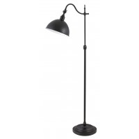 DIJON STOJACÍ LAMPA Stojací lampa, těleso kov, povrch černá matná, pro žárovku 1x40W, E27, 230V, IP20, tř.1. rozměry d=230mm, výška h=1350mm, vypínač na tělese