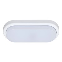 MABRUK OV Stropní svítidlo, základna plast bílá, difuzor plast mat, LED 1x15W, neutrál 4000K, 1100lm, 230V, IP54. rozměry 230x105x42mm