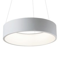 KRUA PENDANT LED Závěsné svítidlo, základna kov, těleso kov, povrch lak bílá, difuzor plast mat, LED 1x26W/36W, neutrál 4000K, 1500lm/2100lm, 230V, IP20, tř.1. rozměry dle typu