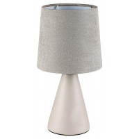 MEMBRANA 1x40W, E14 Stolní lampa, těleso keramika béžová/šedá/modrá, stínítko textil béžová/šedá/modrá, pro žárovku 1x40W, E14, 230V, IP20, tř.2, rozměry d=130mm, h=250mm.