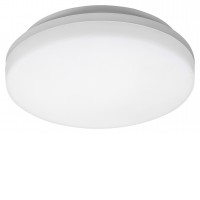 RACEMOS 18W/24W, CCT, IP54 Stropní přisazené svítidlo, kruhové, těleso plast bílá, difuzor plast opál, LED 18W/1800lm, 24W/2400lm, nastav teplota přepínačem CCT teplá 3000K, neutr 4000K, denní 6000K, 230V, do koupelny IP54, tř.2, rozměry dle typu.