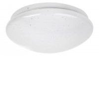 GROSS LED 12W/18W/24W Stropní přisazené svítidlo, těleso kov, povrch bílá, difuzor plast opál, efekt hvězdné oblohy, LED 12W/700lm, 18W/1140lm, 24W/1370lm, neutrální 4000K, 230V, IP20, tř.1. rozměry d=260mm/330mm/380mm.