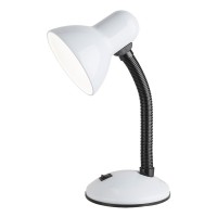 DUHIO 1X40W E27 Stolní lampa, flexibilní rameno, husí krk, základna kov, stínítko kov, povrch lak, pro žárovku 1x40W, E27, 230V, IP20, tř.1. rozměry d=230mm h=345mm